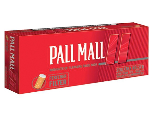 Pall Mall Red Xtra Hülsen 200er