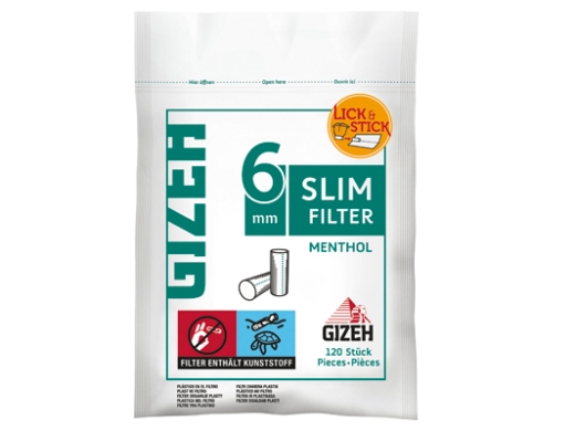 GIZEH Slim Filter Menthol