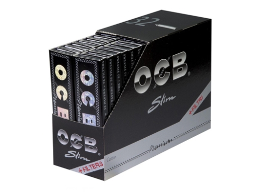 OCB schwarz Premium lang Slim + Tips