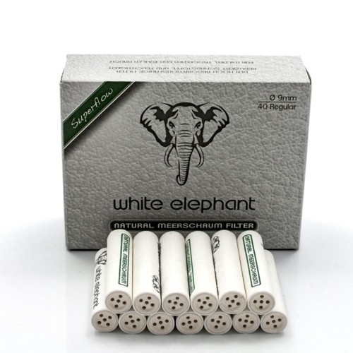 White Elephant Meerschaumfilter 9mm