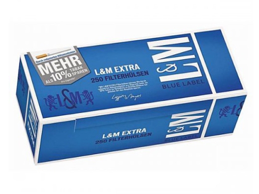 L&M EXTRA Hülsen Blau 250er