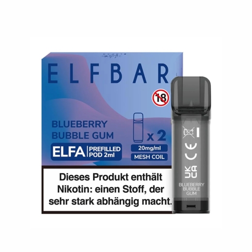 ELFA Pods 20mg Blueberry Bubble Gum