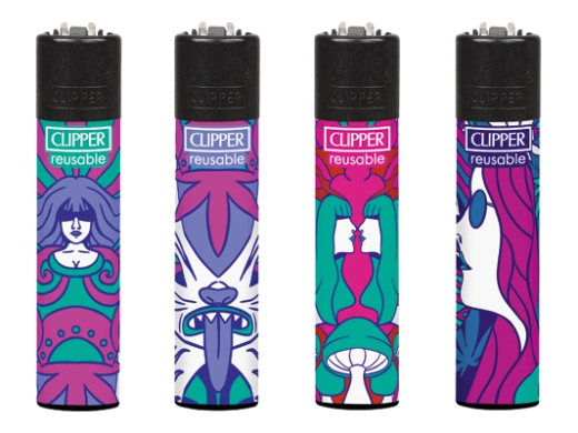 Clipper Feuerzeug Hippie Hemp