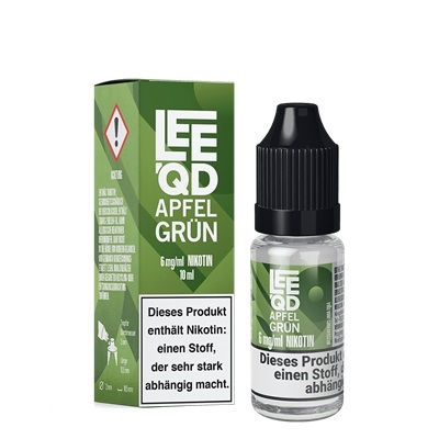 LEEQD Liquid Fruit Apfel grün 6mg