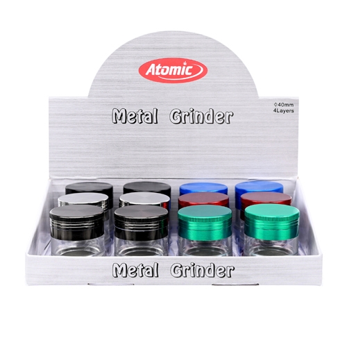 Grinder Display Metall Glas Ø 40mm