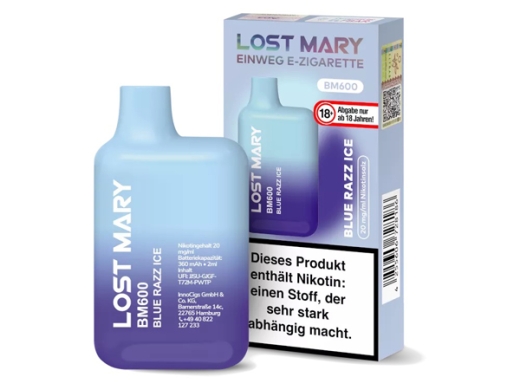 Lost Mary BM600 -20mg- Blue Razz Ice