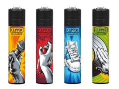 Clipper Feuerzeug Hip Hop Elements