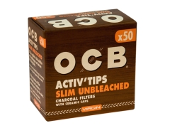 OCB Activ’Tips Slim Unbleached 7mm