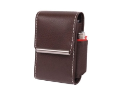 Pack.-Etui 85/100mm Leder braun