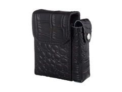 Pack.-Etui 85mm Leder schwarz