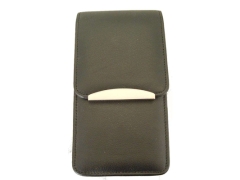 Cigarren Etui Leder schwarz 3er 19cm