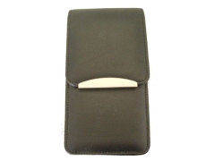 Cigarren Etui Leder schwarz 3er 17cm