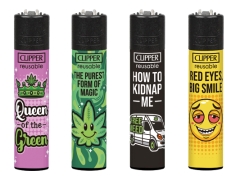 Clipper Feuerzeug Weed Slogan 14