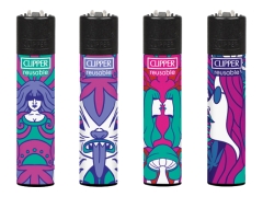 Clipper Feuerzeug Hippie Hemp