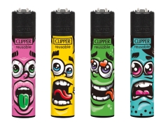 Clipper Feuerzeug Faces 3